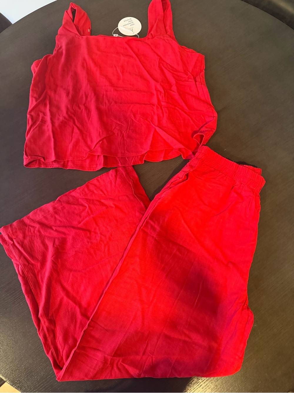 Women’s Red Relaxed Red Set